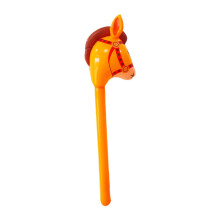 Hobbyhästpinneleksak söt för barn födelsedag cowboyfest hästtema fest orange
