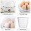 Mini Electric Egg Cooker, 6-Egg Capacity, Auto Shut-Off, Soft/Medium/Hard Boiled, White – Compatible with US Outlets 4