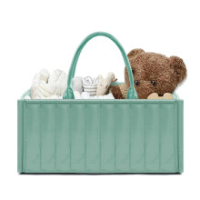 Organizador de fraldas portátil com alça, bolsa organizadora e item essencial para pais no carro, verde (1 unidade).