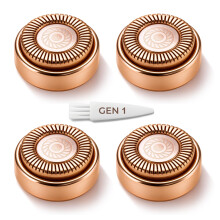 Facial Hair Removal Replacement Heads Gen 1 18K Gold DualHead 360 Precision Set of 4 for Flawless