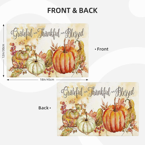 Herfstpompoen placemats set van 6 1
