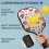 Σετ κουπιών Pickleball από fiberglass με λουλούδια, 2 μπάλες και τσάντα – Συμβατό με 2