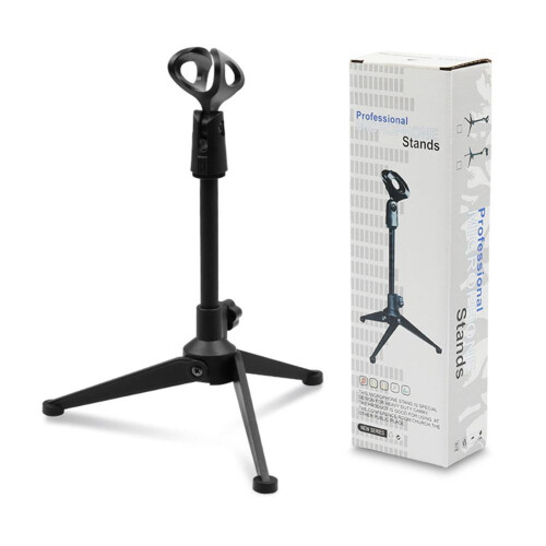 Verbeterde verstelbare tafelmicrofoonstandaard met microfoonclip. Microfoondiameter: 1,7 inch (K3R4).