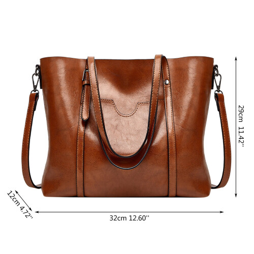 Große Designer-Damenhandtasche aus Leder 1