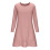 Damen-Midikleid Winter Plus Size Uni Locker Langarm 6