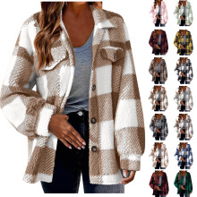 Vestes d'hiver pour femmes, collection automne-hiver : trench-coat long, cardigan droit, manteau d'extérieur à poches boutonnées