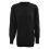 Schwarzer Oversize-Rollkragenpullover aus Wolle für Damen, Größe XXXXL 2