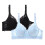 Womens Bras,Push Up Bras for Women,2Pack Underwire Bras Full Coverage Side Support for Lift and Shape Light Blue 2