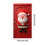 Capa de porta com gnomo natalino vermelho de 71x35 polegadas – Cenário festivo, compatível com portas padrão. 3