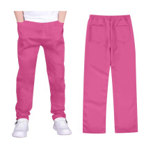 Boys Stretch Pull On Chino Pants Comfortable School Twill Trousers for Youth