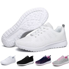 Damesneakers Løpesko Sklisikre atletiske joggesko med pustende netting Lette komfortsneakers for treningsøkt Jogging Sport