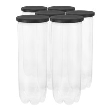 6 Pcs Tennis Cylinder Ball Containers Empty Canister Display Case