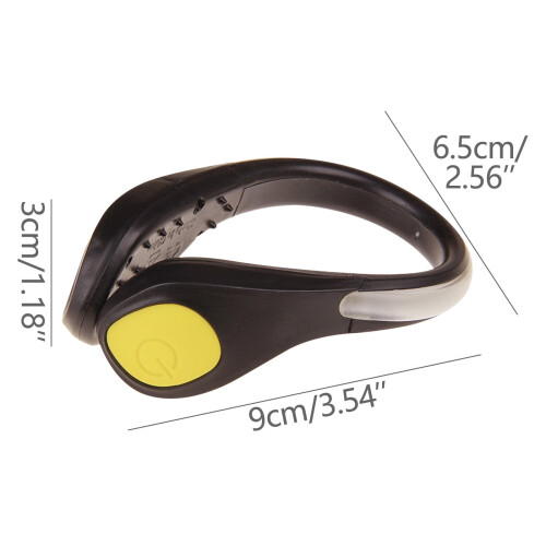 LED Shoe Clip Light Plastic Yellow Outdoor Night Running 1