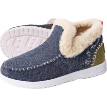Women's orthopedic wool slip-on boots with arch support and
