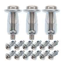 15pcs Hollow Door Anchors Screws Metal Expansion Bolt Short Plasterboard Anchors Heavy Duty Wall Anchors for Cavity Fixing Hanging Wall Anchors