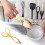 Pinzas de cocina de acero inoxidable de 18 cm 2