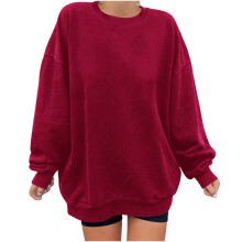 Admvng Dames Sweatshirt Casual Trui met Lange Mouwen Lichtgewicht Shirt, Maten S-2XL