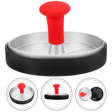 Prensa para hamburguesas de acero inoxidable, 12 cm