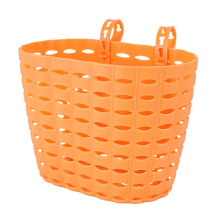 Orange Resin Bicycle Basket 1 Set for Children's Bikes and Scooters