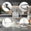 Tasse à mesurer ajustable 4 en 1 Double balance ml oz 7