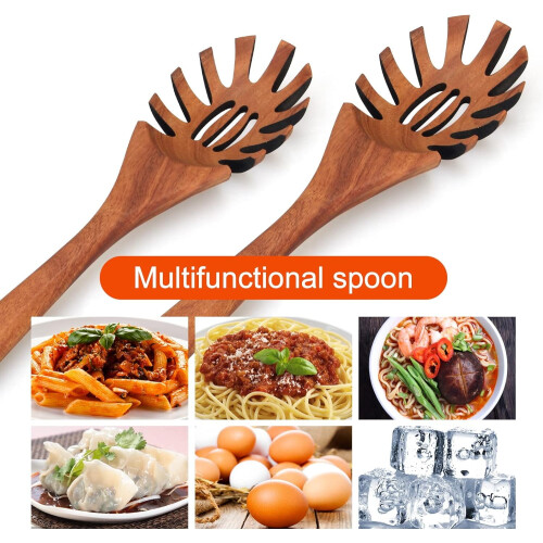 Spaghettigaffel i akasietre 30 cm 1