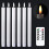 Flammenlose Spitzkerzen, echt aussehendes Wachs, flackernde LED, 1