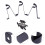 3 Pcs Holder Bracket Curtain Rod Brackets Affordable 3