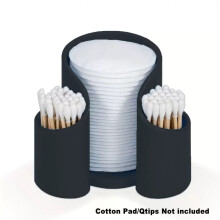 Boîte de rangement pour disques de coton et cotons-tiges en plastique