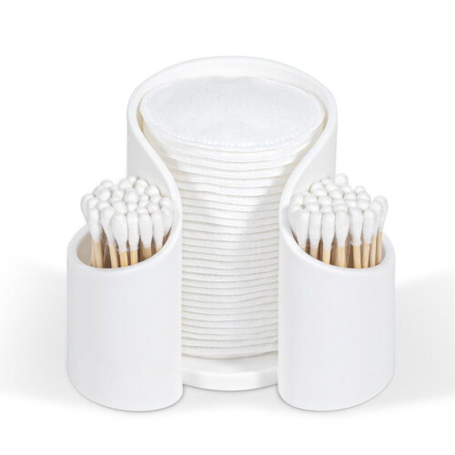 Bomullsdott og Q-tip-holder til badet 1