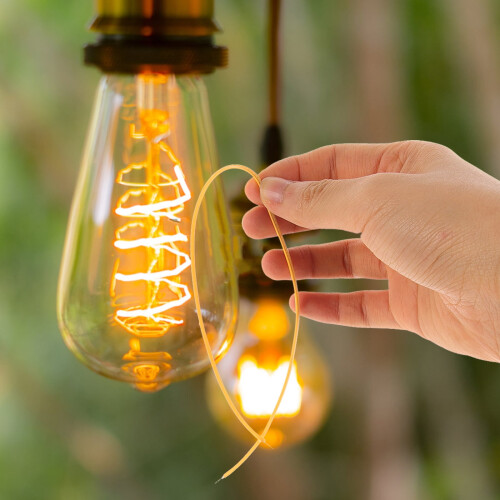 2 st orange LED-glödtrådsremsor 30,5 cm 2200K 1