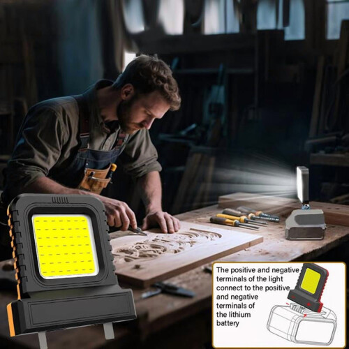 High-Brightness Cordless LED Floodlight for Outdoor Use 1