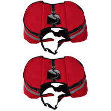 2 Pack Dog Carrier Backpack Puppy Camping Gear Portable Fluorescent Travel
