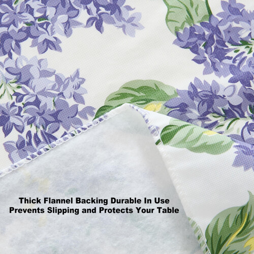 Lilac Fields Vinyl Tablecloth 60 x 120 in Rectangle 2