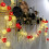 Φωτιστικό LED με θερμό λευκό μπαλάκι από rattan, 9,84ft/20Lights, με τροφοδοσία USB, για 8