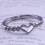 Anello da donna in argento a forma di cuore, taglia 8 5