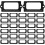 Sorte metalmærkeholdere 70 x 33 mm 32 stk. 3