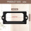 Sorte metalmærkeholdere 70 x 33 mm 32 stk. 6