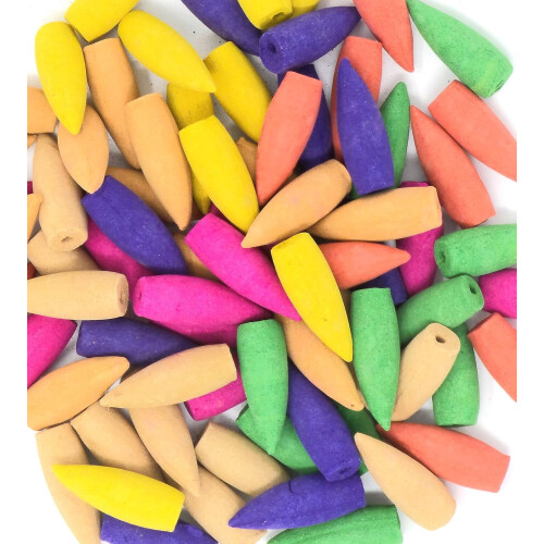 (100 Pack) Natural Backflow Incense Cones