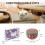 Conjunto de 6 velas de soja perfumadas com 100 horas de queima 6