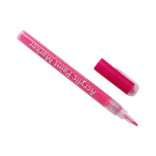 Rotulador de tinta acrílica rosa intenso para decoración de uñas, bolígrafo de acuarela de 5 ml con punta suave para uñas, puntos, ganchos y