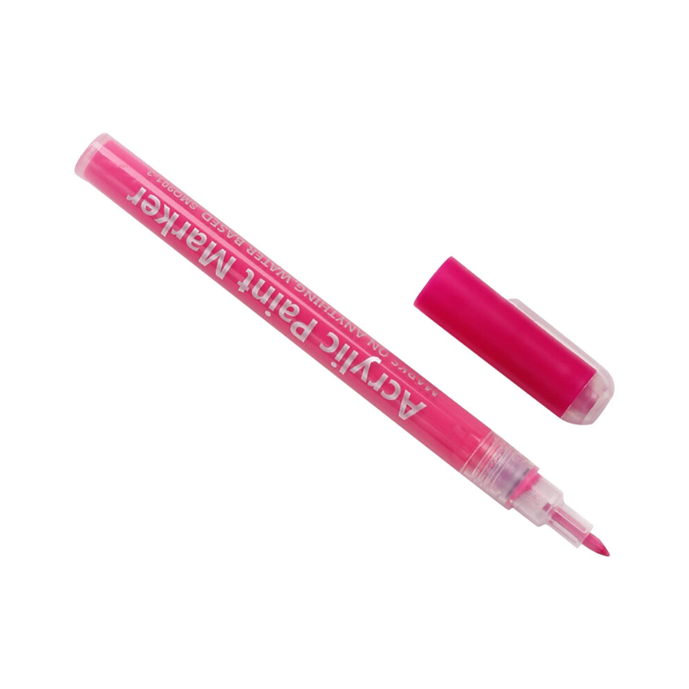 Hot Pink Acrylic Nail Ink Marker 5ml Soft Tip