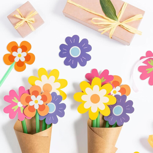 24-Piece Paper Flower Bouquet Craft Kit 1