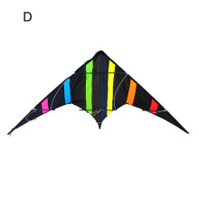 Kite Colorful Large Sound 1.2M Triangle Stunt Kite for Playing (Type D)
