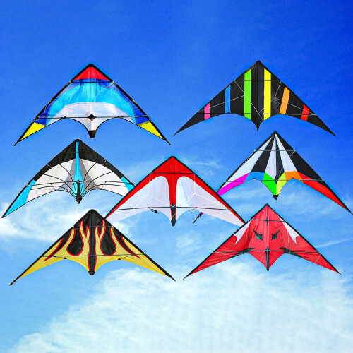 Pipa triangular grande e colorida com som, 1,2 m, para acrobacias (Tipo B) 1