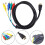 Cabo conversor HDMI macho para 5RCA RGB YPbPr de áudio e vídeo componente. 5