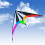 Pipa triangular grande e colorida com som, 1,2 m, para acrobacias (Tipo B) 3