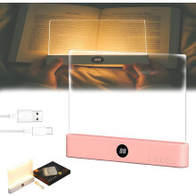 Lampe de lecture Luma Lit – Intensité réglable intelligente, rechargeable par USB, panneau lumineux et éclairage des pages, lampe de lecture