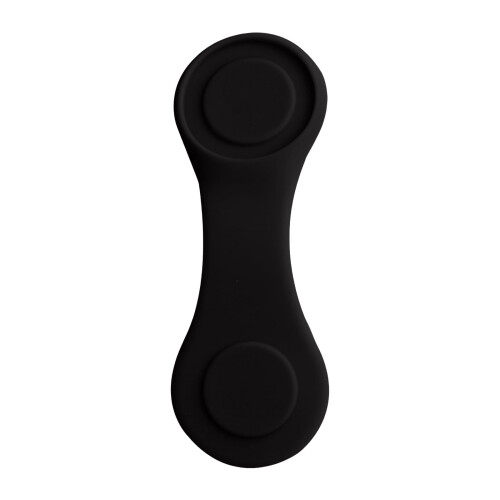 Golfboldmarkør med silikonehatteclips, sort