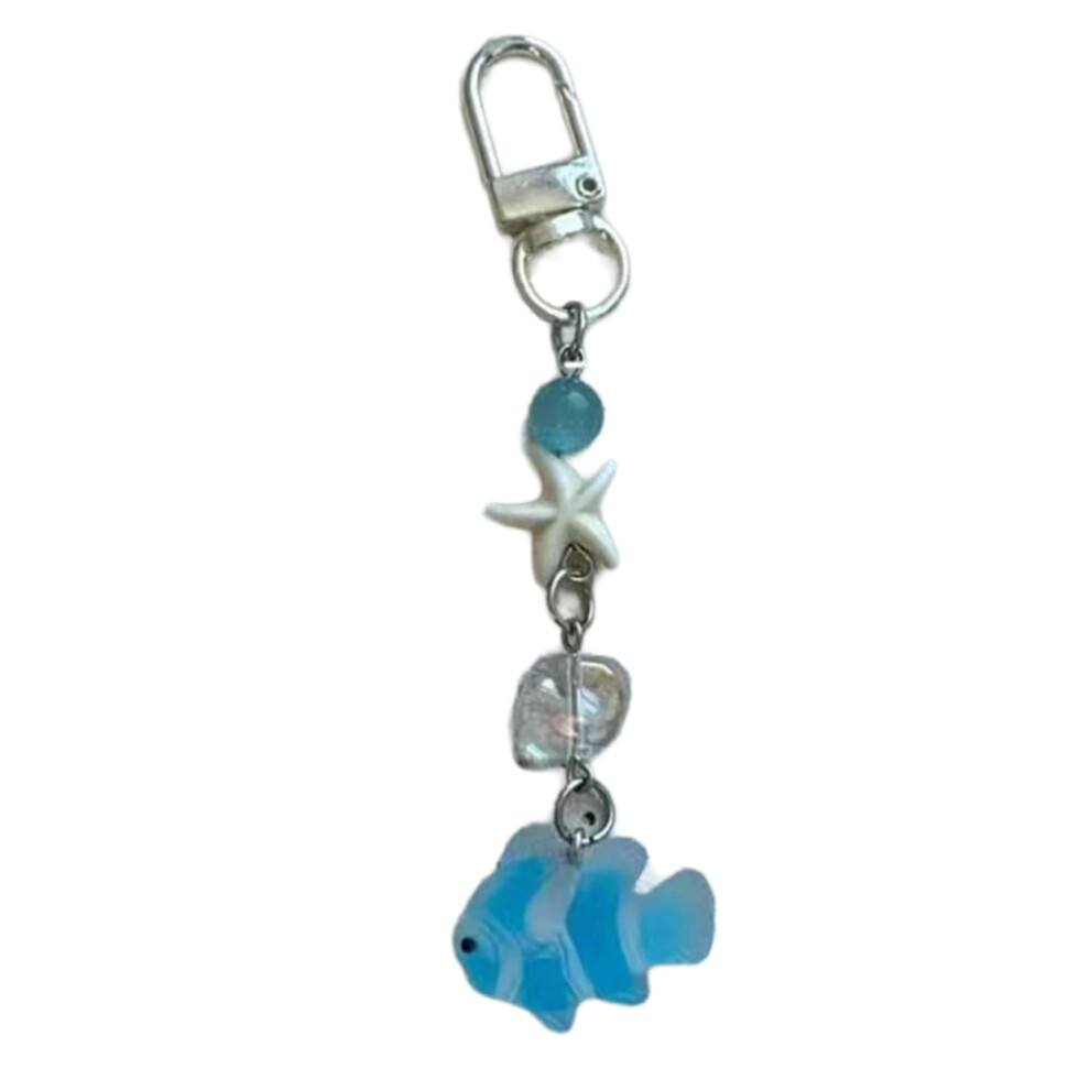 Starfish Bead Phone Strap Acrylic Alloy Phone Decorations Unique Phone Charm 9426043316143