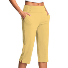 Pantaloni scurți Bermuda pentru femei, pantaloni scurți pentru femei, pantaloni de fitness confortabili, elastici, supradimensionați, cu uscare